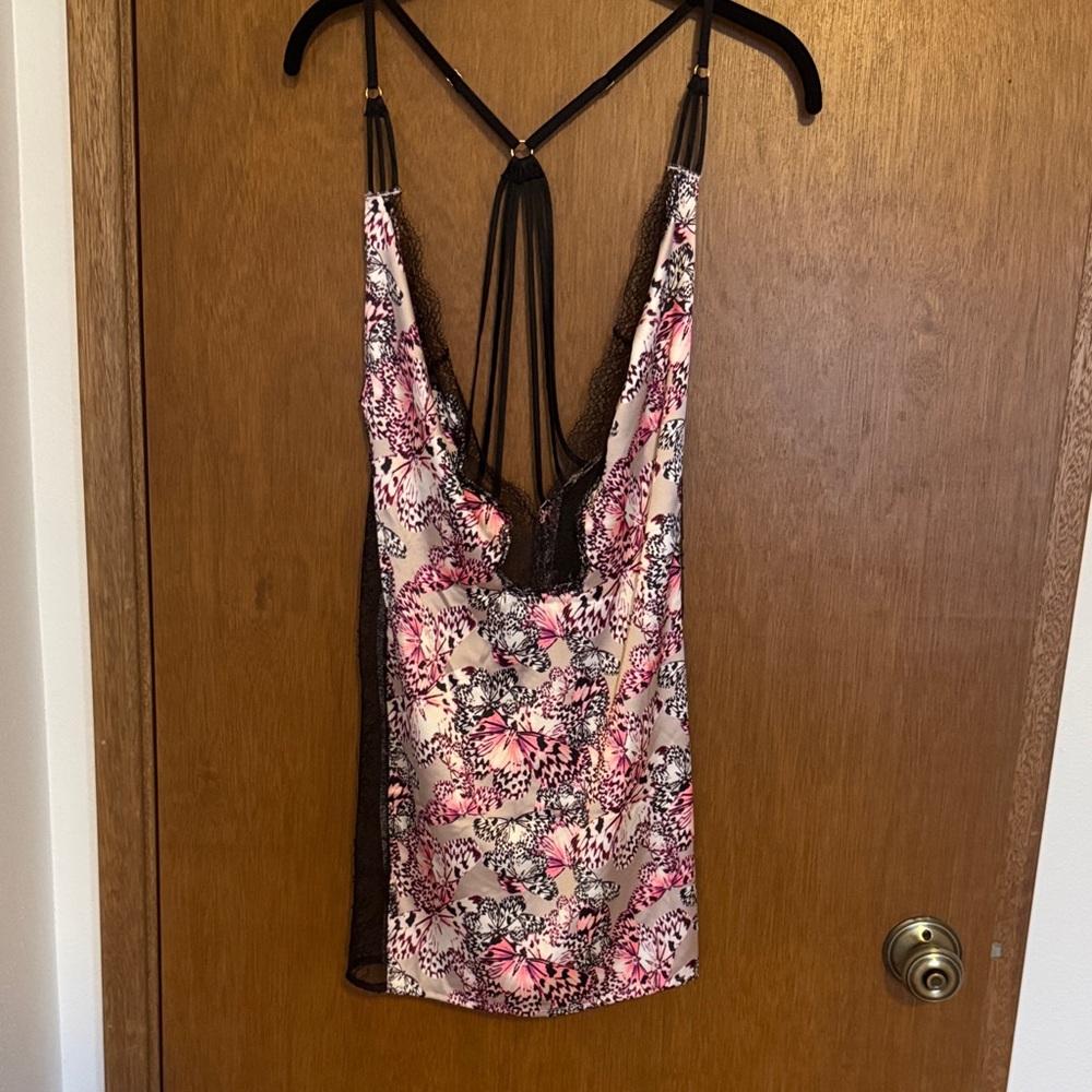 Victoria's Secret Pink and Black Patterned Dress